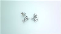 Orecchini Sommer Donna Animaletti in Oro bianco Diamante 0.03 Ct FARFALLE DIA CT 0.03 MP QQ - FARFALLE DIA CT 0.03 MP QQ